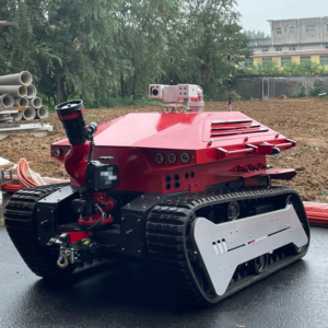Oil Powered Tracked Robot Chassis Fire Fighting Robot Tracked Chassis Customized Chassis Firefighting Robot